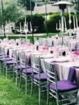 purple tables cape wedding table purple wedding